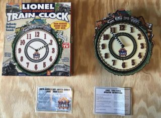 Lionel 100th Anniversary (1900 - 2000) Limited Edition Wall Train Clock