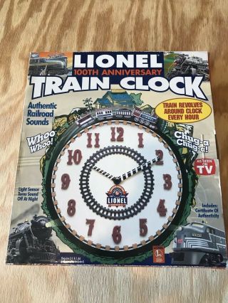 Lionel 100th Anniversary (1900 - 2000) Limited Edition Wall Train Clock 4