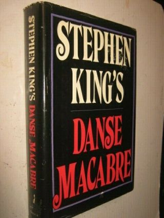 Stephen King Horror Hardback Book Danse Macabre 1981 With Dust Jacket