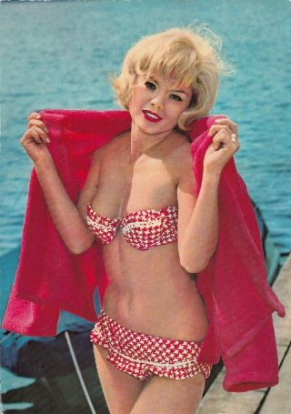 Sophie Hardy - Hollywood Movie Star Pin - Up/cheesecake 1950s Postcard/