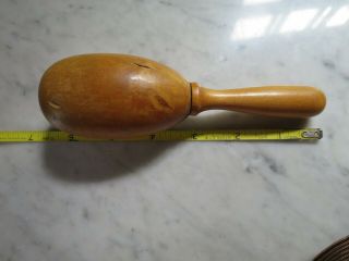 Antique / Vintage Wood Egg Shaped Darning Tool / Sock Darner Sewing Tool