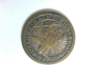 Vintage Saint St.  Christopher - Protect Us - Pocket Coin