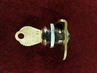 Duncan 60/76/90 Parking Meter Service Lock Assembly With Matching Bell Lock Key