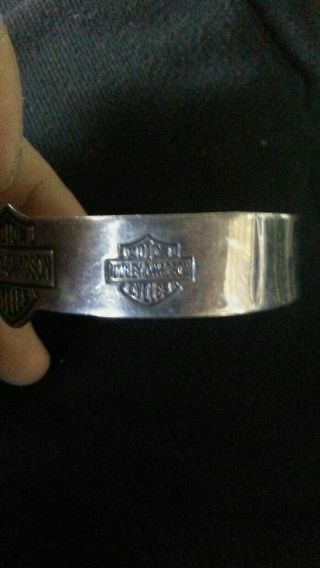 Harley davidson sterling silver bracelet 5