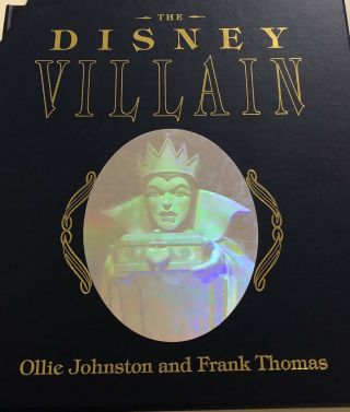 The Disney Villain Book Ltd Ed Signed By Frank Thomas And Ollie Johnston W/film