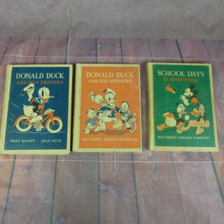 1939 1940 Donald Duck And His Friends Nephews School Days In Disneyville Disney