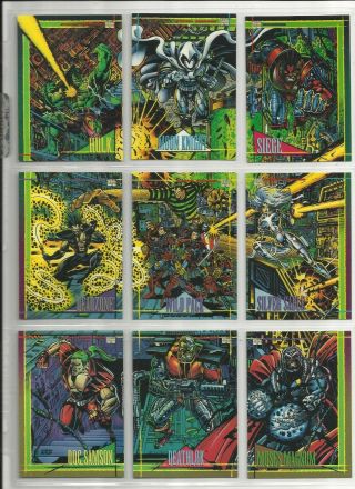 1993 Marvel Universe: Series 4 (skybox) Complete Set Of 180 " Base Cards " (1 - 180)