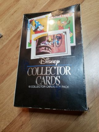 1991 Impel Disney Collector Trading Cards Factory Box With 36 Packs