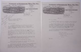 1929 Lamson Goodnow Correspondence Re: R Weissbard Nyc Ephemera L616e