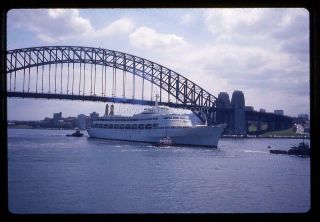 747b Slide P&o Ss Canberra Passenger Cruise Ship Ocean Liner Sydney