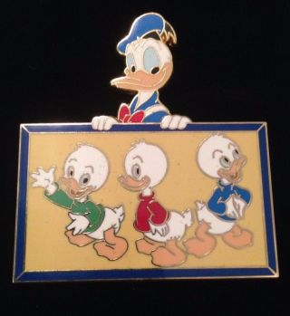 Donald Duck Nephews Huey Dewey Louie Father Day Portrait Disney Pin Le 250 Moc