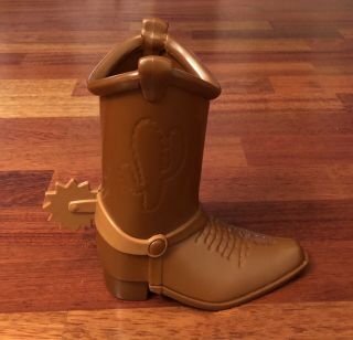Disney Parks Toy Story Woody Boot Plastic Drink Holder/water Bottle Holder Cup