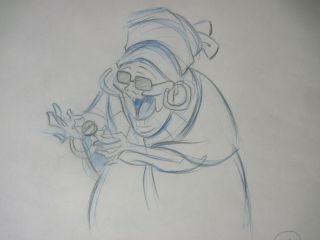 2009 Disney Princess And The Frog Mama Odie (a) Production Art Drawing
