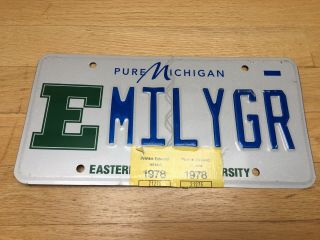 Emilygr Vanity License Plate Michigan Emily Prince Edward Island Stickers L978