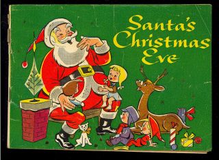 Santa’s Christmas Eve Nn Not In Guide Christmas Giveaway Comic 1955 Gd - Vg