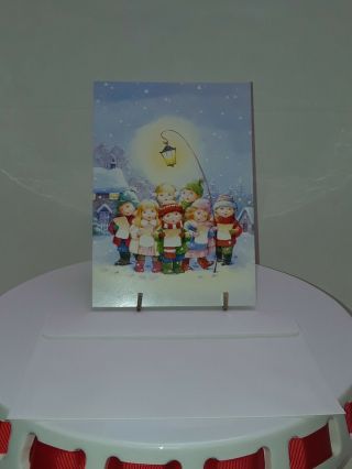 Carolers Children 12 Ct Christmas Cards & Envelopes By Image Arts