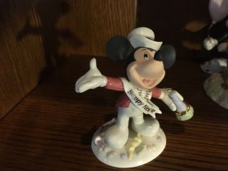 Lenox " Ringing In The Year Mickey " Mickey Mouse Figurine Disney Showcase