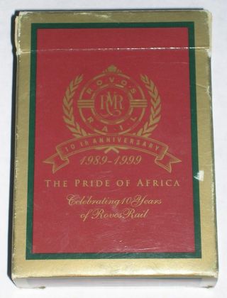 Rovos Rail The Pride Of Africa Railroad 10th Anniversary Playing Cards Rare
