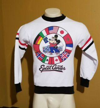 Disney Epcot Vintage Sweatshirt White Size Small