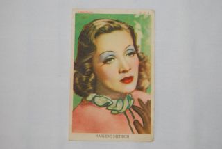 Vintage Marlene Dietrich Card Film Star 1943 Very Rare