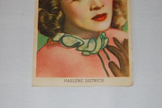 Vintage Marlene Dietrich Card Film Star 1943 VERY RARE 3