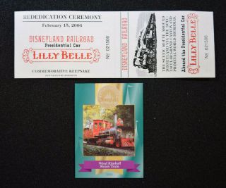 Disneyland Lilly Belle 2006 Ticket Ward Kimball Trading Card Railroad Train