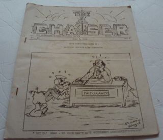 " Rare " - - June,  1943 - - The Chaser - - Submarine Chaser Newsletter - - Donald Duck Cover