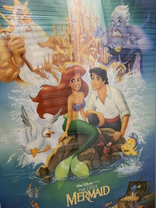 1989 Vintage Little Mermaid Disney Movie Poster Print OSP 81668 4