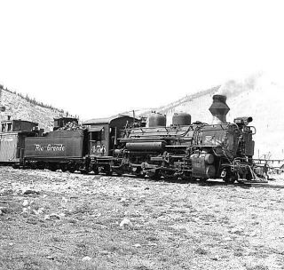 Denver & Rio Grande Western Rr 478,  2 - 8 - 2 Ng Steam Orig Size 620 Sq Negative