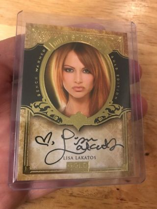 2018 Benchwarmer 25th 2015 Gold Standard Preview Autograph Lisa Lakatos 3/5