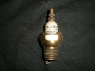 Antique Vintage Liberty Brass Spark Plug Old Engine Hit Miss