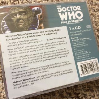 DOCTOR WHO: FOUR TO DOOMSDAY - CD Audiobook Novelisation & Audio Book 3