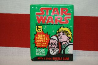 1977 Topps " Star Wars " Series 4 Wax Pack 273