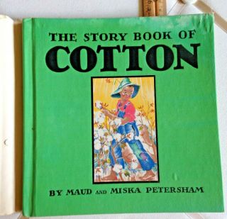 1939 Petersham Black Americana Children ' s Book - The Story Book Of Cotton 3