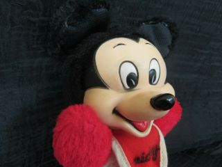 Vintage 1970 ' s Baby Mickey Mouse Made for Disney World Plush Toy (10 