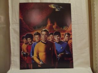 Star Trek The Series Group Cast Image 22 X 28 Poster Ultra Rare