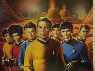 Star Trek The Series Group Cast Image 22 x 28 Poster ULTRA RARE 2