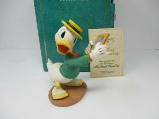 Disney Wdcc Donald Duck Mr Duck Steps Out " With Love From Daisy " W/coa & Box
