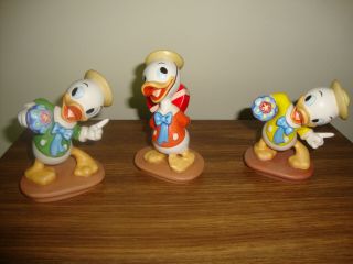 Disney Wdcc Mr Duck Steps Out - 3 Piece Nephews W/boxes & Coas