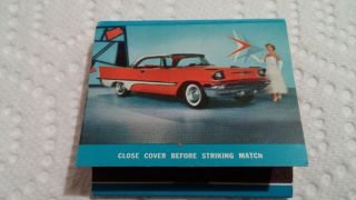 Old Vintage Matchbook 1957 Desoto Scott Motors Car Dealer Kansas City Mo