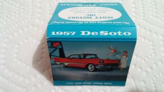 Old Vintage Matchbook 1957 Desoto Scott Motors Car Dealer Kansas City MO 5