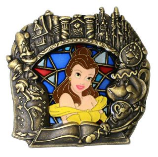 Disney Stained Glass Princess Series Belle Le - 300 Pin