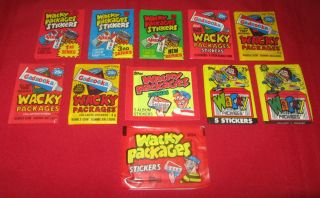 Wacky Packages Vintage Packs 79/80 Ser.  1,  3,  4,  82,  85,  86,  87 - 89 Opc