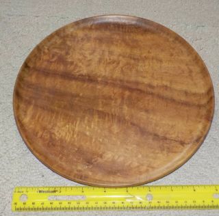 Vintage 10 Inch Hawaiian Koa Wood Blair Plate.  Hawaii