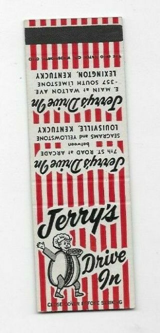 Vintage Matchbook Cover Jerry 