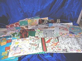 2 1/2 Pounds Of Vintage Gift Wrapping Paper (4c81)