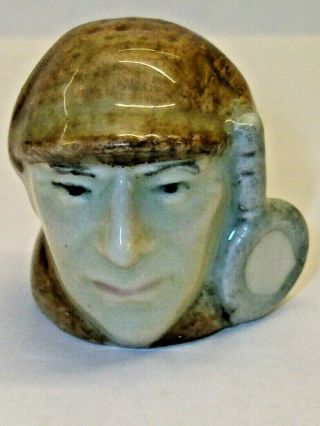 An Artone Hand Painted Character Head Bone China Thimble - - Sherlock Holmes - -