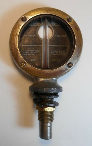 Antique Boyce Motometer Radiator Cap Hood Ornament No Glass