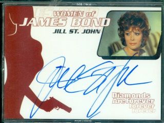 James Bond Women Of (wa1) Jill St John As Tiffany Case Autograph Card
