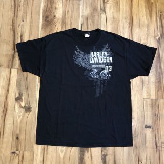 Mens Harley Davidson Las Vegas Nevada 2 - Sided Graphic T Shirt Black Xl
